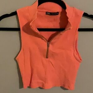 ZARA ZIP TOP